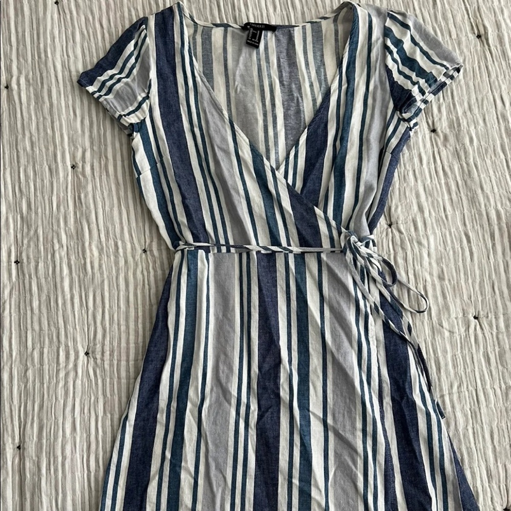 Striped Forever 21 Wrap Dress